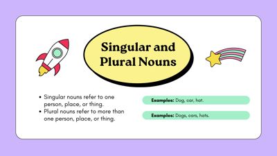 Colorful Parts of Speech Nouns Presentation