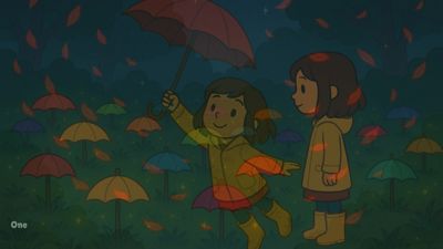 Mira and the Umbrella Garden