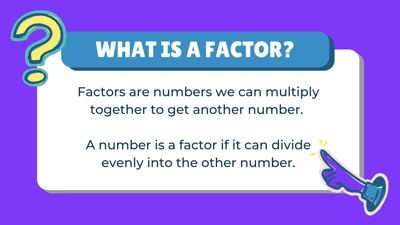 Factors Math Lesson 