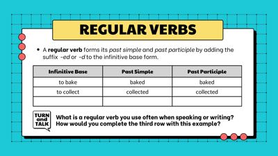 Regular and Irregular Verbs Presentation 
