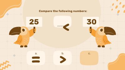 Math Quiz Less Than, Greater Than, and Same As