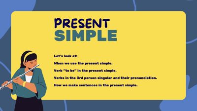 Present Simple English Education Presentation